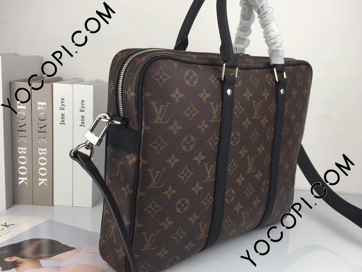 ルイ・ヴィトン LOUIS VUITTON PDV M52005 モノグラム・マカサー モノグラム・マカサーキャンバス メンズ ビジネスバッグ