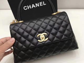 シャネル「CHANEL」ハンドバッグ ショルダーバッグ 2wayバッグ チェーンショルダー ゴールド金具 羊革 ブラウン 【A92992 Y61553 4B922】