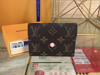 ルイ・ヴィトン モノグラム 財布 【M62360】「LOUIS VUITTON」 ポルトフォイユ・ヴィクトリーヌ モノグラム ローズ・バレリーヌ - 財布＆小物