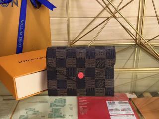 【N41659】 ルイ・ヴィトン ダミエ・エベヌ 財布コピー「LOUIS VUITTON」ポルトフォイユ・ヴィクトリーヌダミエ・エベヌ - 財布＆小物