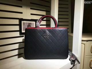 【A57201 Y82245 C1786】 シャネルバッグスーパーコピー CHANEL ラージ ショッピング バッグ ブラック & バーガンディー