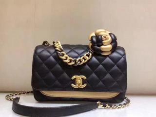 シャネル 【A91830 Y82130 C0286】 CHANEL ラムスキン & メタリック カーフスキン ダーク ゴールド & ブラック ショルダーバッグ