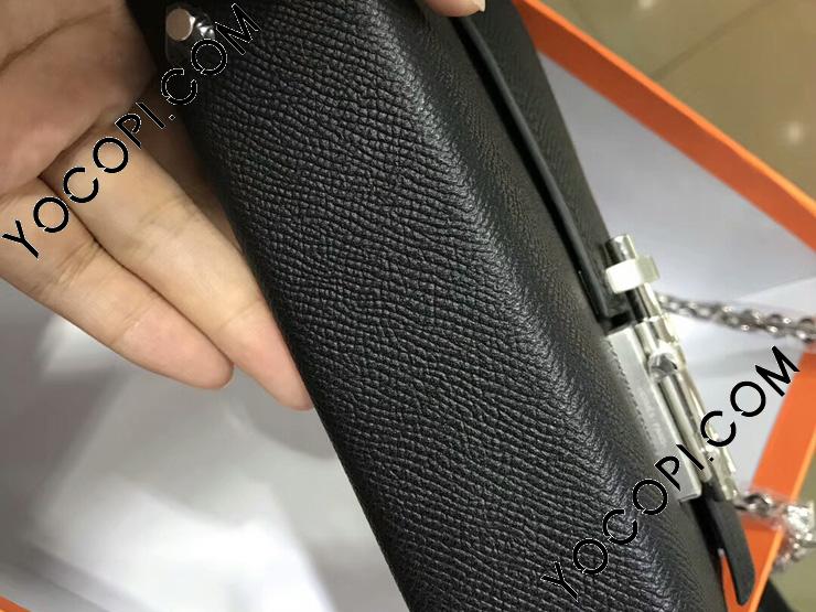 Hermes Verrou Chain Mini ヴェルー ミニ STAMP D【新品同様】 Hermes Mini Verrou Lizard Black GHW Stamp D
