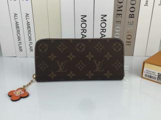 ルイヴィトン LOUIS VUITTON ポルトフォイユ・クレマンス ラウンドファスナー財布 【M64201C】