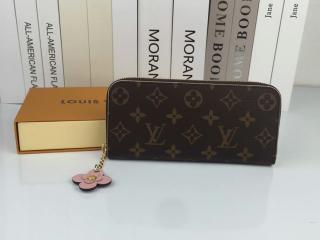 ルイヴィトン LOUIS VUITTON ポルトフォイユ・クレマンス ラウンドファスナー財布 【M64201A】