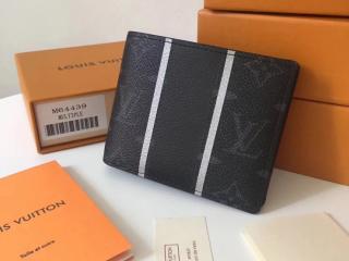 【M64439】 ルイヴィトン モノグラム 財布 スーパーコピー LOUIS VUITTON ポルトフォイユ・ミュルティプル モノグラム・エクリプス 二つ折り財布