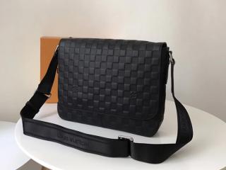 【N41286】 ルイヴィトン ダミエ・アンフィニ バッグ コピー LOUIS VUITTON ディストリクト PM NM メンズ ショルダーバッグ シルバー金具