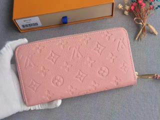 【M64090】 ルイ･ヴィトン モノグラム・アンプラント 財布 スーパーコピー「LOUIS VUITTON」ジッピー・ウォレット ウンドファスナー財布 ローズプードル