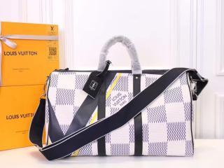 【N44018】 ルイヴィトン ダミエ バッグ コピー「LOUIS VUITTON」キーポル・バンドリエール 45 ダミエ・コーストライン
