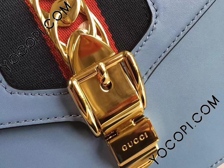 ⭕【希少】GUCCI グッチ スコーピオンデザイン レザーベルト ブルー