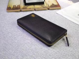 グッチ 財布 スーパーコピー 〔GUCCI GGマーモント〕 ブラック レザー ジップアラウンドウォレット 【428736 DJ20T 1000】