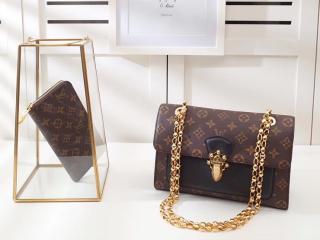 【M41730】 ルイヴィトン モノグラム バッグ スーパーコピー 「LOUIS VUITTON」 ヴィクトワール ブラック チェーンショルダーバッグ