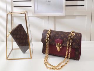 【M41732】 ルイヴィトン モノグラム バッグ コピー 「LOUIS VUITTON」 ヴィクトワール パープル チェーンショルダーバッグ