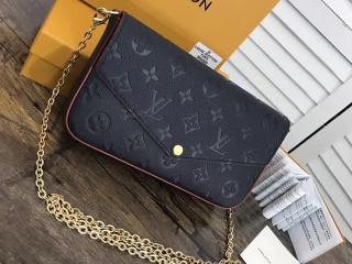 【M64099】 ルイヴィトン モノグラム･アンプラント パック スーパーコピー 「LOUIS VUITTON」 ポシェット・フェリーチェ チェーンショルダーパック マリーヌルージュ
