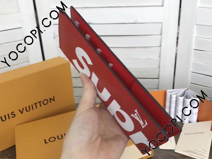 ルイヴィトン×シュプリーム 67719 長財布 エピ ・ブラザ ルイヴィトン 長財布 エピ ポルトフォイユ・ブラザ シュプリーム