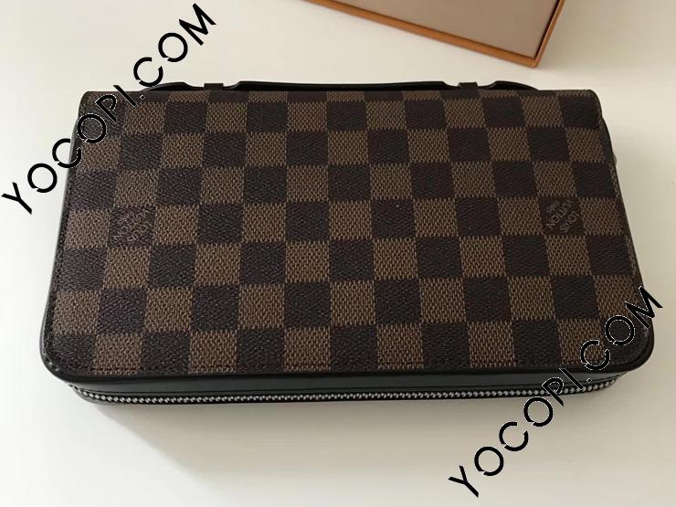 N63284】 ルイヴィトン ダミエ・エベヌ 長財布 コピー 「LOUIS VUITTON