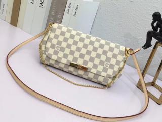【N41275】 ルイヴィトン ダミエ・アズール バッグ スーパーコピー 「LOUIS VUITTON」 フェイボリット MM ヴィトン レディース  ショルダーバッグ