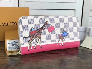 【N60058】 ルイヴィトン ダミエ･アズール 財布 コピー 「LOUIS VUITTON」 ジッピー・ウォレット ヴィトン レディース ラウンドファスナー長財布