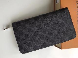 【N63077】 ルイヴィトン ダミエ・グラフィット 財布 スーパーコピー 「LOUIS VUITTON」 ジッピー・オーガナイザー ヴィトン メンズ 人気 財布