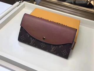 【M64098】 ルイヴィトン モノグラム 財布 スーパーコピー 「LOUIS VUITTON」 ポルトフォイユ・サラ テュイルリー ヴィトン 財布 レディース 二つ折り マロン