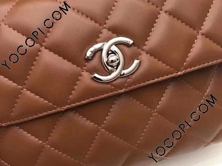 シャネル 2017AW 「CHANEL」 トレンディCC ハンドバッグ ラム 