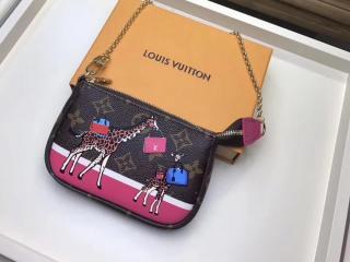 【M62087】 LOUIS VUITTON ルイヴィトン モノグラム ミニバッグ コピー 2017AW ミニ・ポシェット・アクセソワール・キリンが可愛い 2way