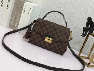 【N53000】 LOUIS VUITTON ルイヴィトン ダミエ・エベヌ バッグ コピー 2017AW クロワゼット CROISETTE ショルダーバッグ 2WAY 2色展開