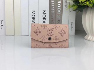 【M64050】 LOUIS VUITTON ルイヴィトン マヒナ 二つ折り財布 スーパーコピー ポルトモネ・アナエ ヴィトン レディース 折りたたみ ミニ財布 2色 ピンク