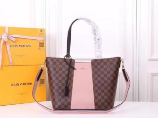 【N44041】 LOUIS VUITTON ルイヴィトン ダミエ・エベヌ バッグ スーパーコピー ジャージー トートバッグ ヴィトン レディース ショルダーバッグ 2WAY 3色可選択 ピンク