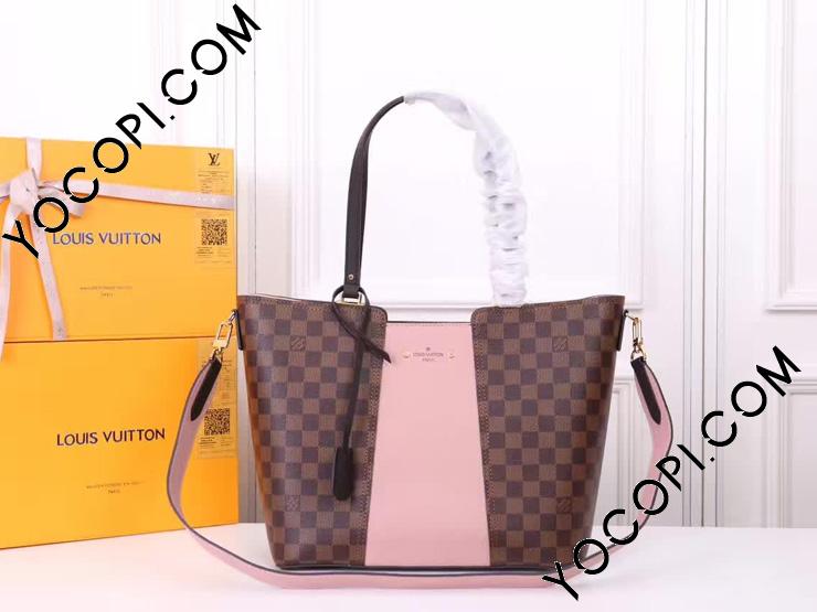 希少品　ルイヴィトン ダミエ　エベヌ　ジャージー　ハンドバッグ　2way LOUIS VUITTON - LOUIS VUITTON ジャージー 2WAYハンドバッグ