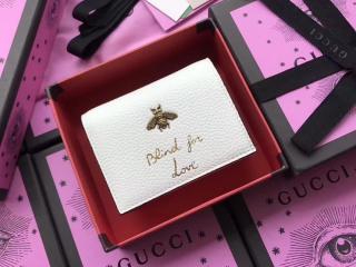 【460185 A7M0T 9022】 GUCCI グッチ アニマリエ 財布 スーパーコピー カードケース コイン＆紙幣入れ付き 折りたたみ財布 レディース 二つ折り財布 ホワイト レザー