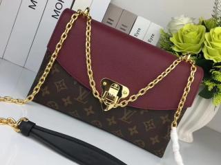 【M43715】 LOUIS VUITTON ヴィトン モノグラム バッグ スーパーコピー サン・プラシード Saint Placide ルイヴィトン レディース チェーンショルダーバッグ 3色可選択 Burgundy
