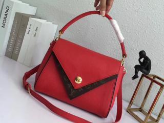 【M54624】 LOUIS VUITTON ルイヴィトン モノグラム バッグ コピー ハンドバッグ ドゥブルV ハイエンド レディース 2wayショルダーバッグ 7色選択可 ルビー