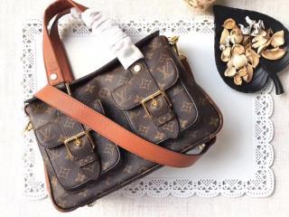 【M43481】 LOUIS VUITTON ルイヴィトン モノグラム バッグ コピー マンハッタン トートバッグ ヴィトン レディースショルダーバッグ 2WAY 3色可選択キャラメル