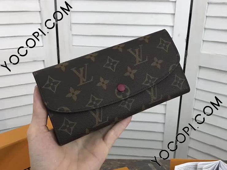 M LOUIS VUITTON ルイヴィトン モノグラム 二つ折り長財布