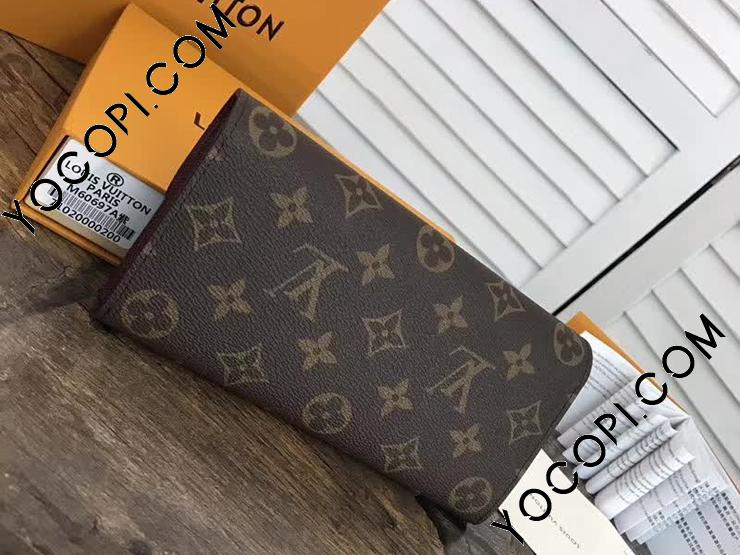 M60697】 LOUIS VUITTON ルイヴィトン モノグラム 二つ折り長財布