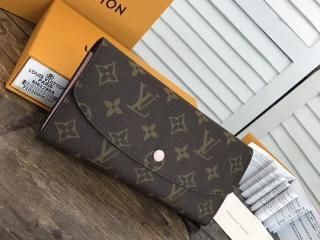 【M61289】 LOUIS VUITTON ルイヴィトン モノグラム 二つ折り長財布 スーパーコピー ポルトフォイユ・エミリー ヴィトン レディース 財布＆小物 7色可選択 ローズ・バレリーヌ