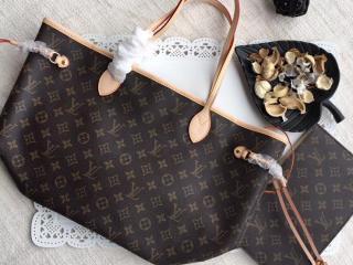 【M40995】 LOUIS VUITTON ルイヴィトン モノグラム バッグ コピー ネヴァーフル MM ヴィトン レディース 人気 トートバッグ 3色可選択 ベージュ