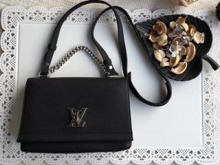 【M51200】 LOUIS VUITTON ルイヴィトン ソフトカーフ パック コピー ロックミーII BB Lockme チェーンハンドバッグ ヴィトン レディース ショルダーパック 4色 ノワール