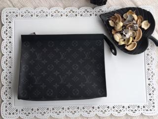 【M61692】 LOUIS VUITTON ルイヴィトン モノグラム・エクリプス バッグ コピー ポシェット・ヴォワヤージュ MM ヴィトン メンズ クラッチ＆セカンドバッグ