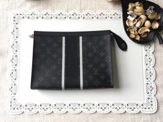 【M64440】 LOUIS VUITTON ルイヴィトン モノグラム・エクリプス バッグ スーパーコピー ポシェット・ヴォワヤージュ MM 藤原 ヴィトン メンズ クラッチ＆セカンドバッグ