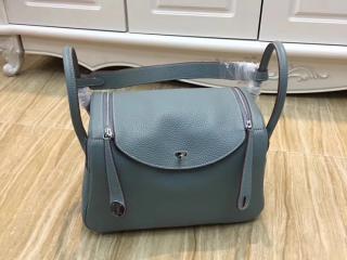 HERMES エルメス リンディ バッグ コピー リンディ 30/26 ハンドバッグ トリヨン・クレマンス レディース ショルダーバッグ 2WAY シルバー金具 全11色可選択 ライトブルー H050161CK89-5