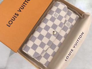 【N63546】 LOUIS VUITTON ルイヴィトン ダミエ・アズール 長財布 スーパーコピー ポルトフォイユ・エミリー ヴィトン レディース 二つ折り財布