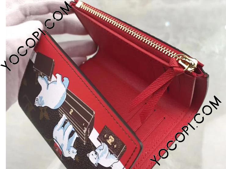 【M62090】 LOUIS VUITTON ルイヴィトン モノグラム 財布 コピー ポルトフォイユ・ヴィクトリーヌ クマ ヴィトン