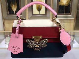 【476541 DVUST 4198】 GUCCI グッチ クイーン マーガレット バッグ スーパーコピー Queen Margaret トップハンドルバッグ ハンドバッグ レディース 2WAYショルダーバッグ 2色可選択 レッド＆マルチ