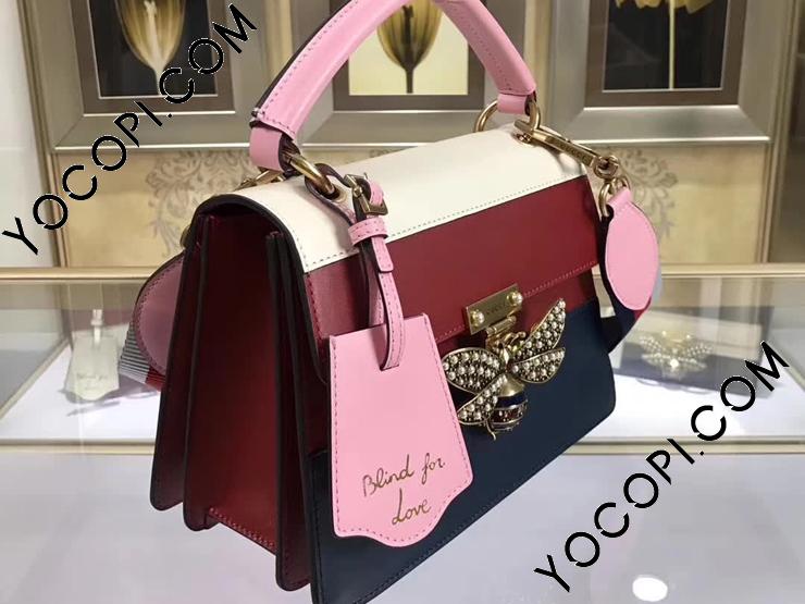 GUCCI ハンドバッグ/ピンク/赤