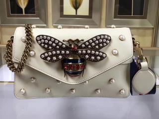 【453778 DVUDT 9088】 GUCCI グッチ ブロードウェイ バッグ コピー Broadway クラッチバッグ レディース チェーンショルダー 5色可選択 ホワイト レザー