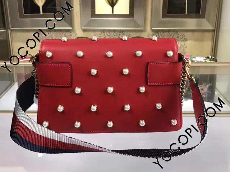 【美品】グッチ 蜂 パール スタッズ ブロードウェイ バッグ 2WAY レッド 美品】グッチ 蜂 パール スタッズ ブロードウェイ バッグ 2WAY レッド