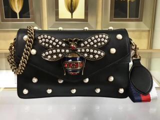 【453778 DVUDT 1096】 GUCCI グッチ ブロードウェイ バッグ スーパーコピー Broadway クラッチバッグ レディース チェーンショルダー 5色可選択 ブラック レザー