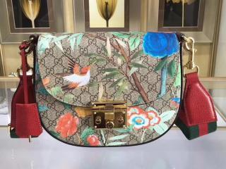 【453189 K0LGG 8983】 GUCCI グッチ クロスボディ バッグ コピー Padlock GGスプリーム レディース ショルダーバッグ 3色可選択 ベージュ レザー